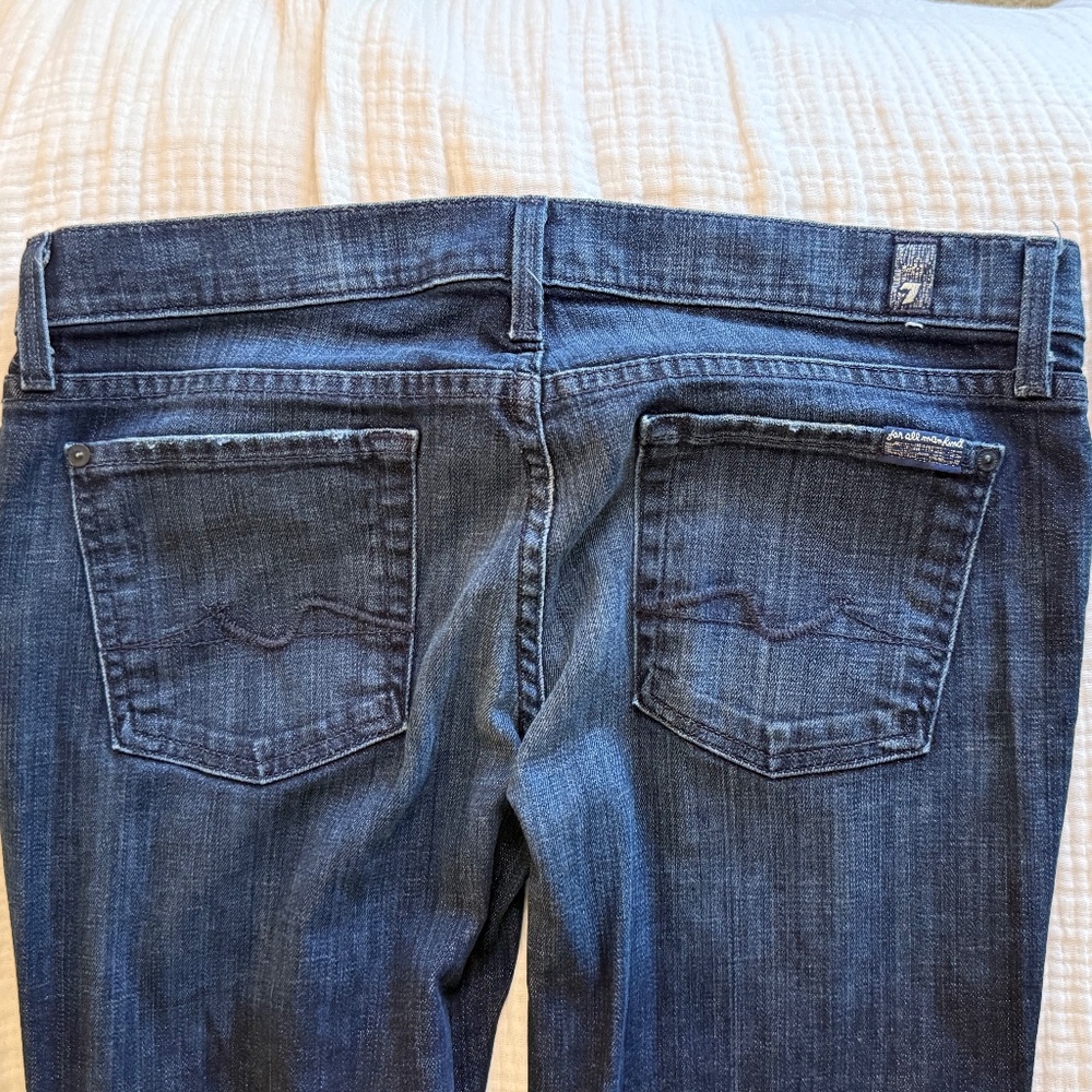 7 For All Mankind Straight Leg Jeans Dark Wash (Size 30)